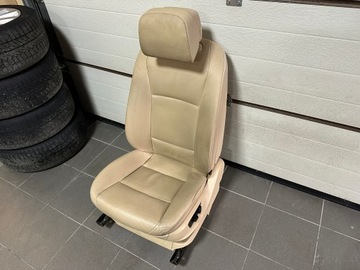BMW 5 F10 F11 SEDADLO ŘIDIČE KŮŽE BÉŽOVÝ ELELKTRICKÝ