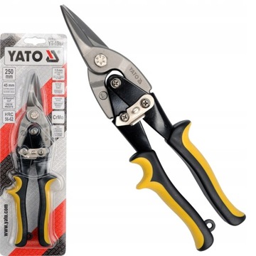 НОЖНИЦЫ YATO ДЛЯ РЕЗКИ ПРЯМОГО ЛИСТОВОГО МЕТАЛЛА 250 ММ YT-1962