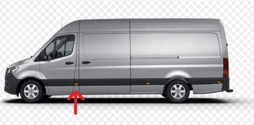 MERCEDES SPRINTER 06- НАКЛАДКА СТОЙКИ ЛЕВАЯ