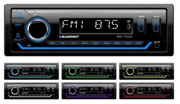 BLAUPUNKT BPA1123BT radio samochodowe 1-DIN BT USB AUX MP3 WMA multicolor