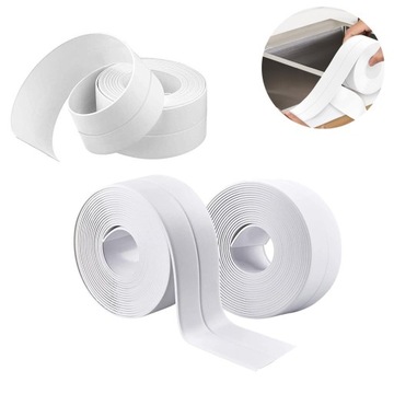 TAŚMA USZCZELNIAJĄCA DO KUCHNI ŁAZIENKI TOALETY PVC 3.2M 38MM 3SZT