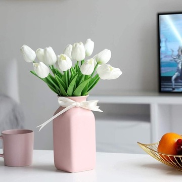 30 BUKIET TULIPANY TULIPANÓW SZTUCZNE KWIATY JAK ŻYWE DEKORACYJNE NA BALKON