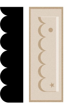 SZABLON MALARSKI WIELORAZOWY BORDIURA PÓŁKOLA 4