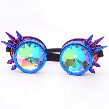 Радуга Стимпанк Очки Концерт Красочный Танец