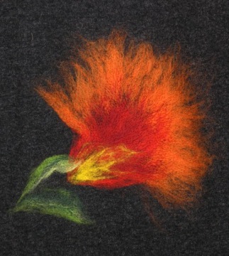 ГЛАМУРНЫЙ ШАРФ С РУКОВОЙ ВЫШИВКОЙ 80% ШЕРСТЬ ЯГНЕНКА