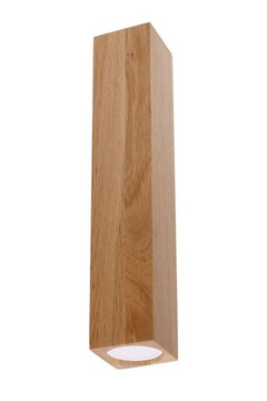 Plafon KEKE 30 dąb drewno na sufit lampa jednopunktowa lekki design Sollux