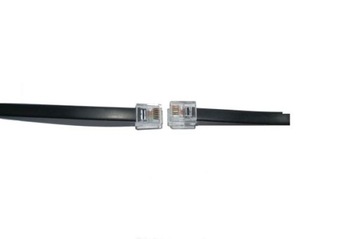 Телефонный кабель, вилка RJ12-6p6c, черный, 2 м