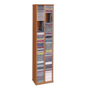Stojak na płyty pojemnik regał 160 CD olcha