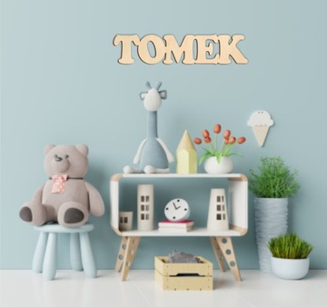 Деревянная надпись Любое имя 6-7 букв Оливьер Миколай Томусь Даниэль Дамиан