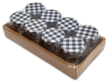 8x баночка стеклянная банка для консервирования, маринования меда, варенья 200 мл