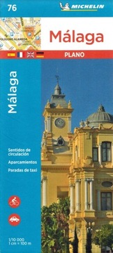 MALAGA 1:10 000 MAPA / PLAN MIASTA 76 MICHELIN