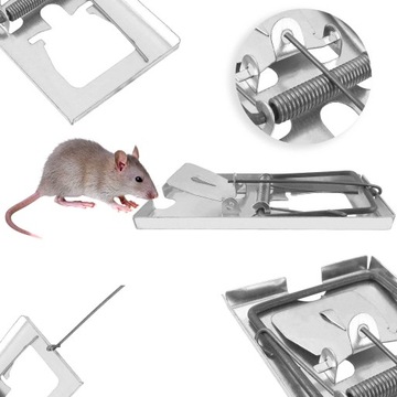 ŁAPKA PUŁAPKA NA MYSZY METALOWA