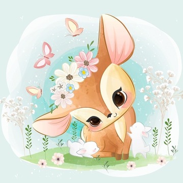 Fototapeta naklejka jelonek bambi sarenka 250x250