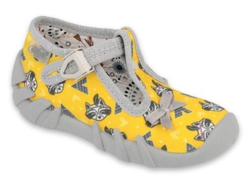 Buty dla dzieci SPEEDY Befado szop pracz żółte [rozmiar stopy: 22]