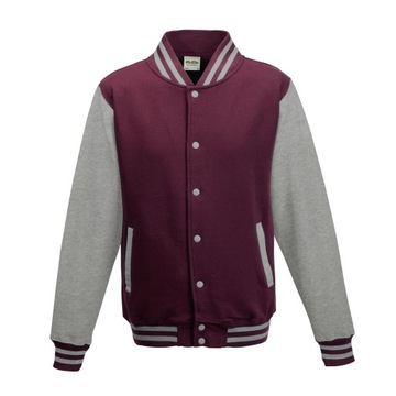 BLUZA BASEBALL GRUBA ROZPINANA BAWEŁNIANA MĘSKA XL