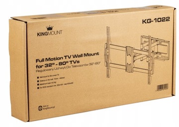 UNIVERSAL STRONG Вешалка для телевизора, настенное крепление для телевизора, ПОВОРОТНАЯ, 32-80 ДЮЙМОВ