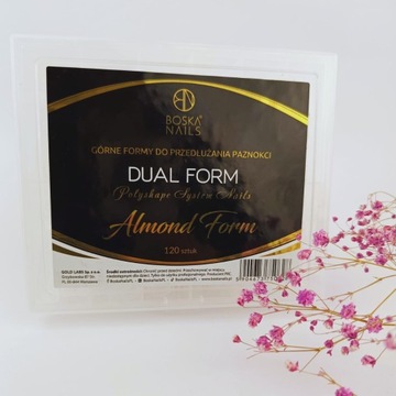 BOSKA Nails Dual Form Верхние формы для миндалевидного наращивания 120 шт.