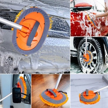 ЩЕТКА ДЛЯ МОЙКИ АВТОМОБИЛЯ ШВАБРА ИЗ МИКРОФИБРЫ С ТЕЛЕСКОПИЧЕСКОЙ РУЧКОЙ