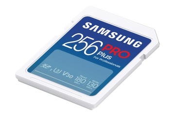 Карта памяти Samsung SDXC PRO Plus 2023 256 ГБ V30 U3 UHS-I (180 МБ/с)