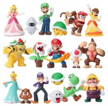 Фигурки Боузера Super Mario Bros., набор из 18 штук.