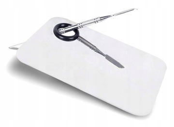 AG167F ПАЛИТРА ДЛЯ СМЕШИВАНИЯ КОСМЕТИКИ + РАДЕЛЬ