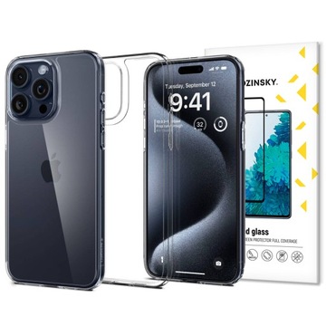 SPIGEN ETUI PLECKI DO IPHONE 15 PRO MAX + SZKŁO OCHRONNE GRATIS