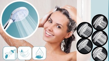 ВОДОСБЕРЕГАЮЩИЕ ДУШЕВЫЕ РУЧКИ С 5 ФУНКЦИЯМИ ДЛЯ ВАНН ДУШЕВЫХ КАБИН