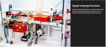 Кромкооблицовочный станок LANGE, предварительное фрезерование, скребки - НЕ SCM FELDER