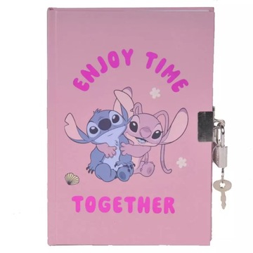 NOTES NOTATNIK PAMIĘTNIK A5 RÓŻOWY DLA DZIEWCZYNKI LILO I STITCH ANGEL