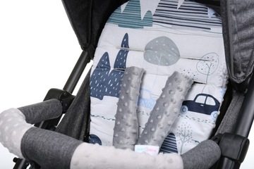 ВСТАВКА ДЛЯ КОЛЯСКИ MINKY, ДВУХСТОРОННЯЯ ХЛОПКА BABYMAM