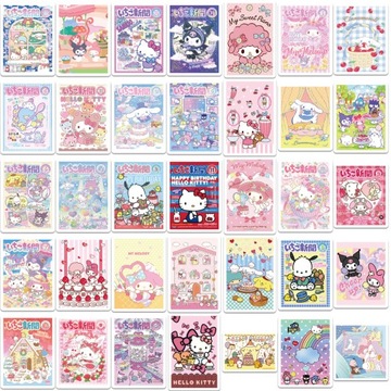 100 шт. наклейки для карт Sanrio Kuromi