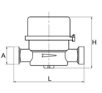 АНТИМАГНИТНЫЙ ВОДОСЧЕТЧИК ДЛЯ ХОЛОДНОЙ ВОДЫ DIAMOND 1/2