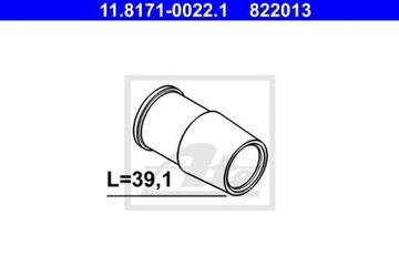 11.8171-0022 ATE НАПРАВЛЯЮЩАЯ ВТУЛКА ТОРМОЗНОГО СУППОРТА