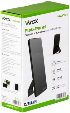МОЩНАЯ ВНУТРЕННЯЯ ТЕЛЕВИЗИОННАЯ АНТЕННА DVB-T2 ACTIVE 4K