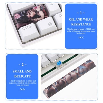 4 шт. шикарные колпачки для клавиатуры, компьютерные наклейки, наборы колпачков, прочные