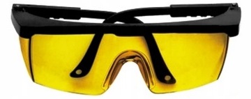 OKULARY OCHRONNE ŻÓŁTE LEKKIE BEZPIECZNE