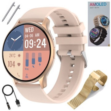 ЧАСЫ SMARTWATCH ЖЕНСКИЕ AMOLED 466x466 ЗВОНКИ PL