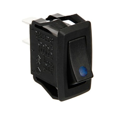 Mikro przełącznik dioda LED 12V 24V 10A niebieski
