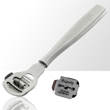 Skrobak Omega Metalowa do pięt pedicure nożyk