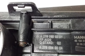 POUZDRO FILTRU VZDUCHU MERCEDES-BENZ CLS (C218) A2780900201 4.7L GASOLINE