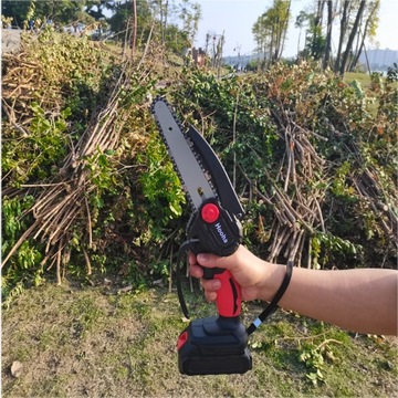 6CAL PIŁA ŁAŃCUCHOWA PILARKA AKUMULATOROWA DO GALEZI DRZEW 2 AKUMULATORY