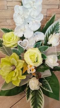 Цветы Украшение могилы на кладбище НАБОР букета