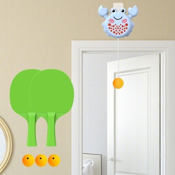 Тренажер для настольного тенниса в помещении, подвесной, синий