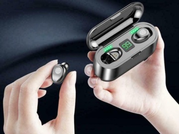 БЕСПРОВОДНЫЕ НАУШНИКИ F9 POWERBANK с Bluetooth