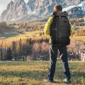 Plecak 70L/100L Wodoodporny Na Wędrówki Kempingowe Wytrzymały