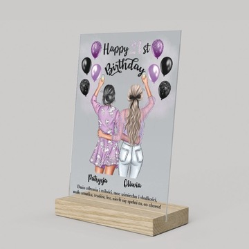 Подарок на акриловом стекле - другу.