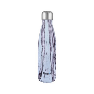 Butelka, termos, stal nierdzewna, BPA Free, Marble Wood, 500 ml, Rags'y