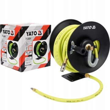 ШЛАНГ ПНЕВМАТИЧЕСКИЙ НА КАТУШКЕ 15М YATO 24241