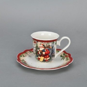 Набор 2+2 стаканчика Рождественский 90 мл Рождественский Дед Мороз