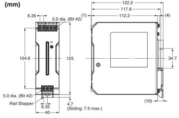 Блок питания на шину 24В постоянного тока 5А 120Вт OMRON S8VK-C12024